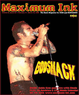 Godsmack on the cover of Maximum Ink in early 1998