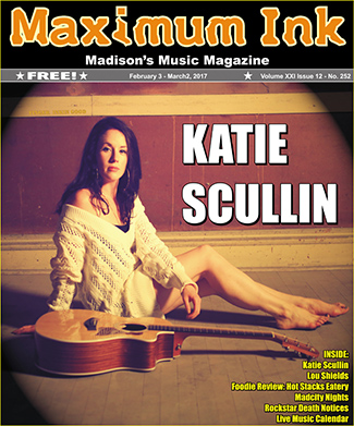 Katie Scullin on the cover of Maximum Ink for February 2017 - photo by John Hart