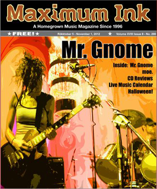 Mr. Gnome on the cover of Oct. 2012 Maximum Ink