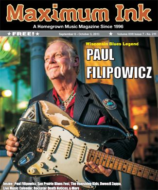 Jefferson native Paul Filipowicz on the cover of Maximum Ink September 2013 - photo by Nick Berard