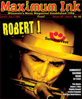 Madison's Robert J on the cover of Maximum Ink in June 2008