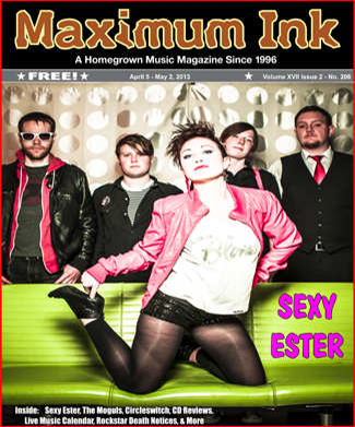 Sexy Ester on the cover of Maximum Ink in April 2013 - photo by Nick Berard