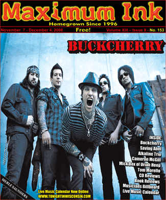 Los Angeles' Buckcherry on the cover of Maximum Ink in November 2008