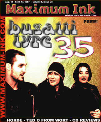 Madison's Bugattitype 35 on the Cover of Maximum Ink August 1997