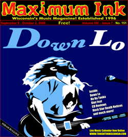 Twin Citie's Down Lo on the cover of Maximum Ink September 2008 - Artwork by Cory Harrison