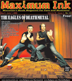 The Eagles of Death Metal on the cover of Maximum Ink in May 2006