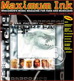 Fear Factory on the cover of Maximum Ink in July 2001