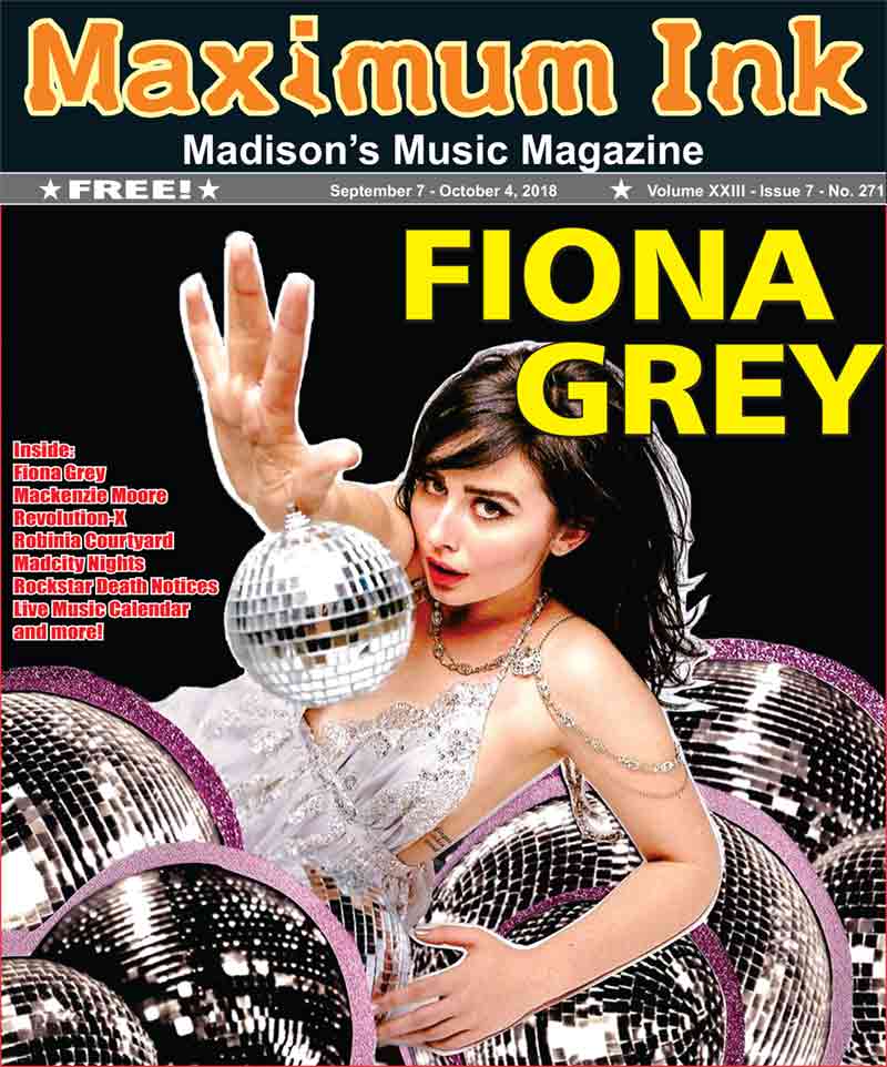 Fiona Grey on the cover of Maximum Ink for September 2018