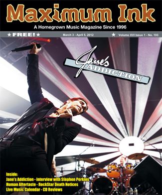 Jane's Addiction's Perry Farrel and Stephen Perkins, on the cover of Max Ink Mar/2012