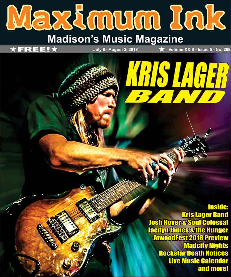 Kris Lager on the cover of Maximum Ink