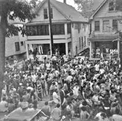 the first Mifflin Street Block Party circa 1969