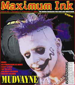 Mudvayne on the cover of Maximum Ink January 2001