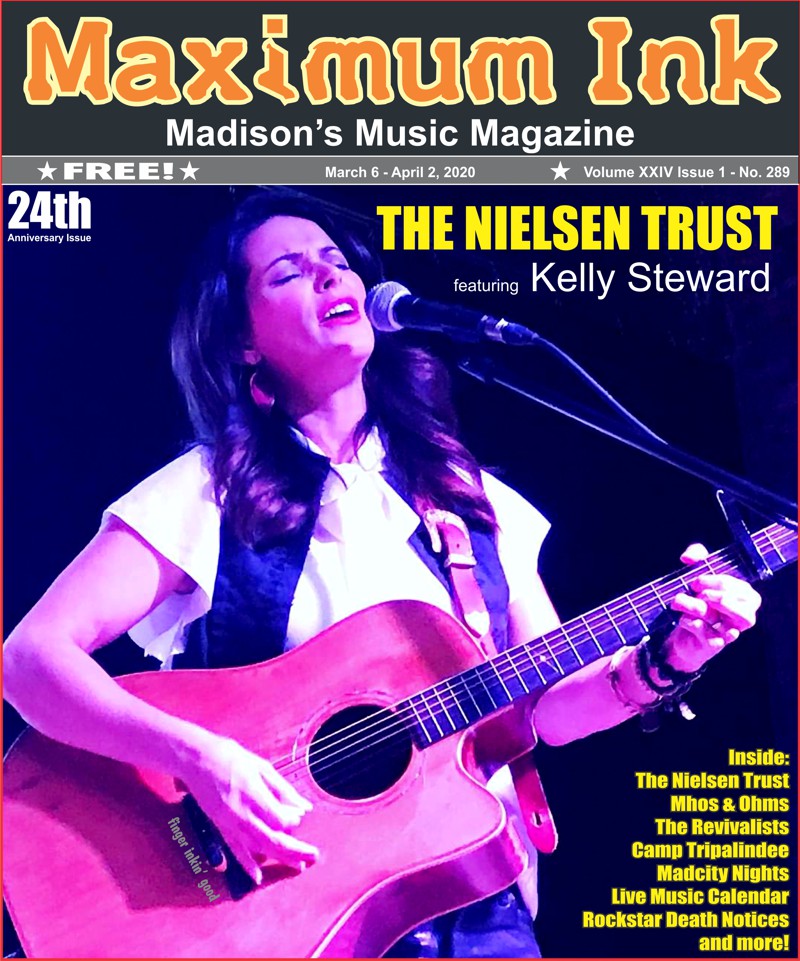 The Nielsen Family Trust's Kelly Steward on the cover of Maximum Ink's 24 Year Anniversary Issue