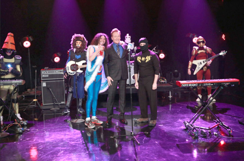 Ninja Sex Party on Conan - photo by #teamcoco