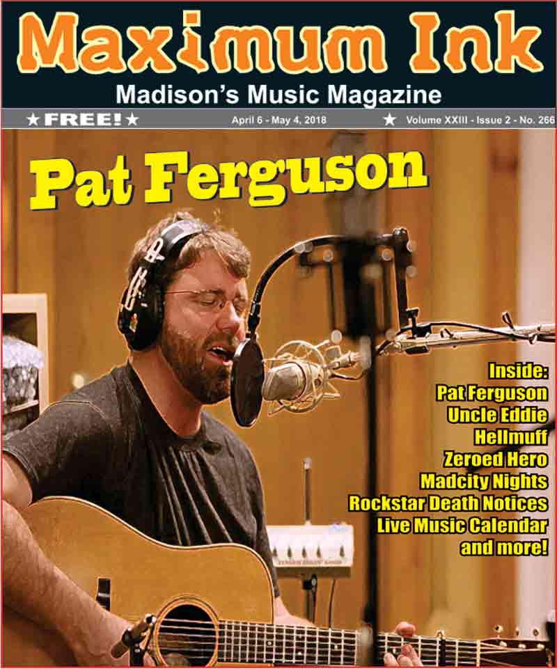 Pat Furgeson on the Cover of Maximum Ink for April 2018 - photo by Ty Halbech