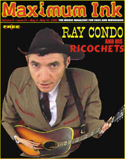 Ray Condo and his Ricochets on the cover of Maximum Ink in May 2000 - photo by Dan Zubkoff