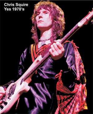 Chris Squire of YES circa 1970's