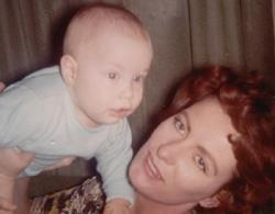 Dorothy Ward holding son Michael