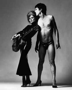 Lux Interior pictured with wife and guitarist Poison Ivy