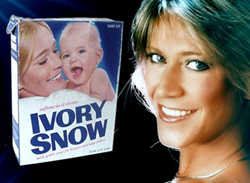Marilyn Chambers on the cover of the Ivory Snow Box