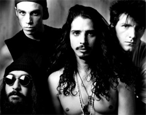 Soundgarden with singer Chris Cornell in foreground