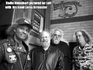 Milwaukee's Vodie Rhinehart pictured left with his band Leroy Airmaster