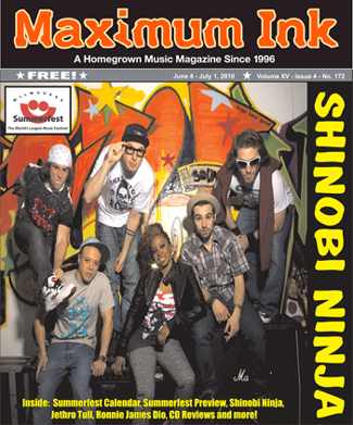 Brooklyn's Shinobi Ninja on the cover of June 2010 Max Ink