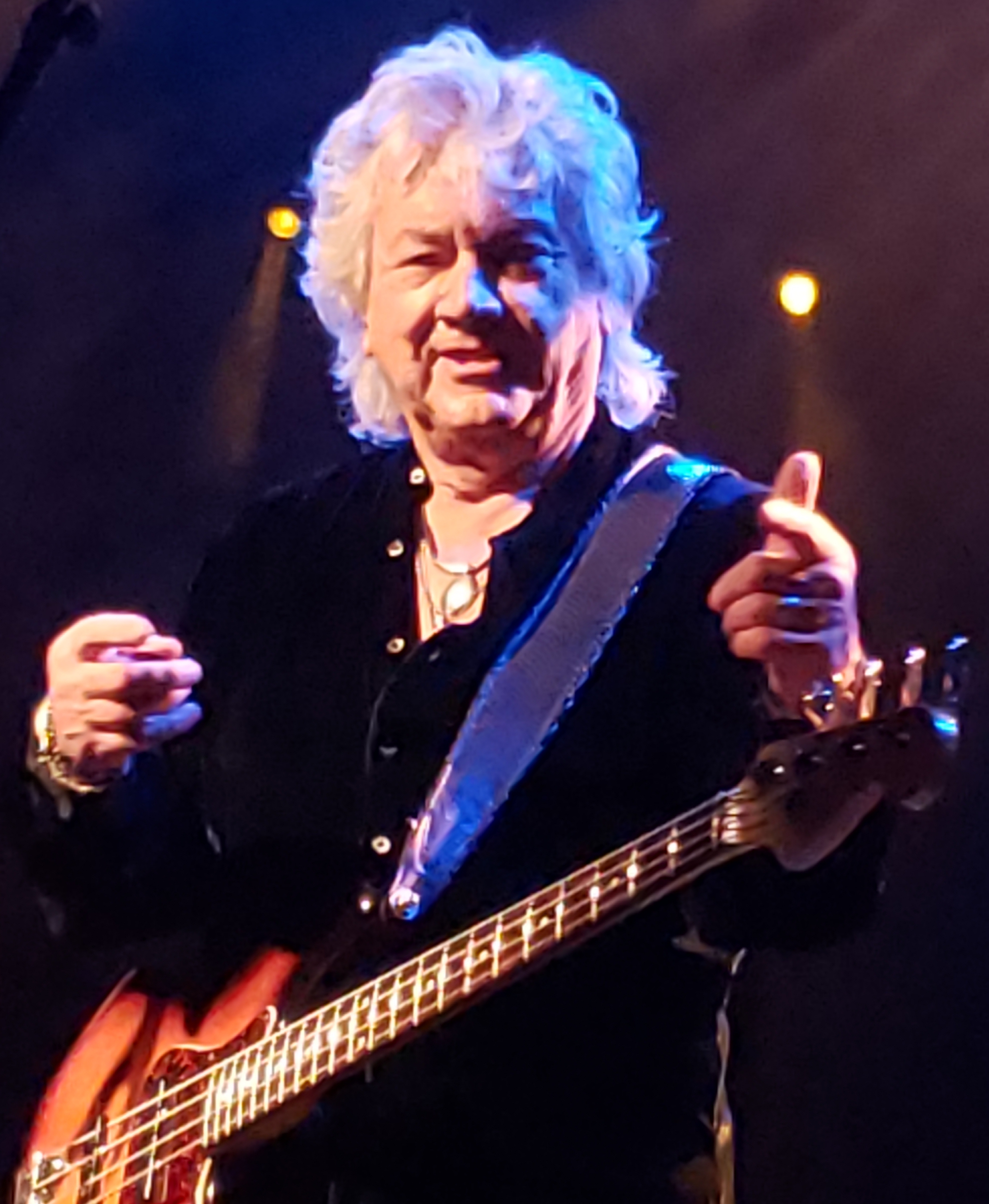 John Lohn of The Moody Blues at Northern Lights Theater at Potawatomi Casino - photo by Tommy Rage