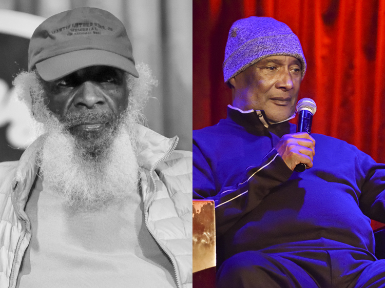 Dick Gregory & Paul Mooney  - photo by Michael Sherer