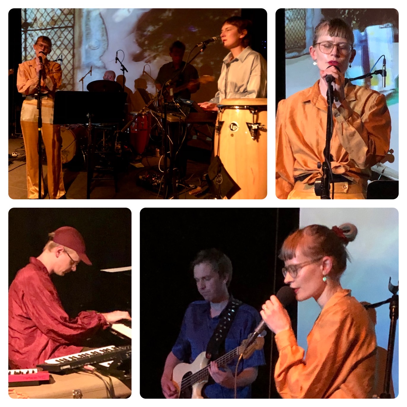 Jenny Hval and band at Chicago's Constellation May 15th, 2022 - photo by Dave Robbins
