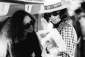 Lisa Robinson with Mick Jagger, '70's