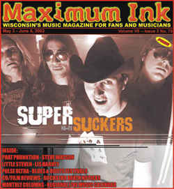 Supersuckers on the cover of Maximum Ink in May 2002