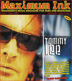 Tommy Lee on the cover of Maximum Ink in June 2002