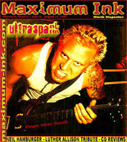 Ultraspank on the cover of Maximum Ink in July 1998 - photo by Paul Gargano